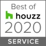 A houzz 2 0 2 0 award for service